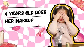 4 Years Old Does Her Makeup [upl. by Romito]