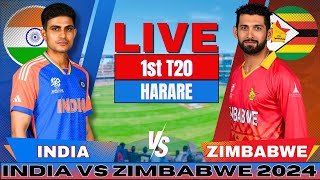 🔴 Live India vs Zimbabwe T20 Live Match Score amp Commentary  Live Cricket Match Today IND vs ZIM [upl. by Aivax]