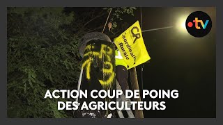 Les agriculteurs en colère bâchent des radars pour dénoncer le manque daction du gouvernement [upl. by Milstone959]