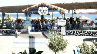 Apollon Restaurant Perissa  Best Beach Restaurants in Santorini [upl. by Yerdua428]