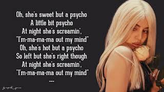 Sweet but Psycho  Ava Max Lyrics [upl. by Katzen]