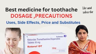 Medicine for toothache ketorol Dt treats moderate to severe pain [upl. by Fuhrman]