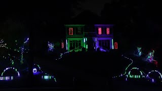 Heathens  Halloween Light Show 2024 [upl. by Gus]