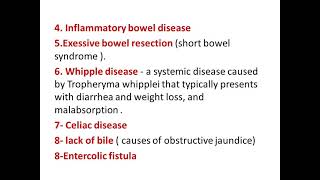 Malabsorption syndrome [upl. by Chiquita]