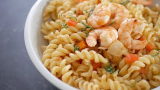 SPICY PRAWN FUSILLI PASTA RECIPE  QUICK DINNER [upl. by Noloc]