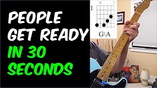 People Get Ready Guitar Lesson  Curtis Mayfield Style in 30 Seconds shorts [upl. by Aicelav762]