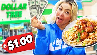 TURNING DOLLAR STORE FOOD INTO GOURMET MEALS challenge [upl. by Anertac409]