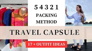 The Ultimate Minimalist Travel Packing Method  54321 Packing Method  Travel Capsule [upl. by Alemac849]