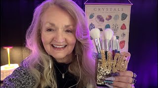 ASMR The Lady in the Crystal Shop Does Your Makeup Role Play [upl. by Antonetta]