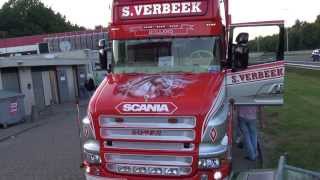 Scanias v8 Sverbeek Transport  truckstar festival Editie 2013 [upl. by Sancha433]