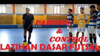 Latihan Dasar Futsal Part 1  Passing amp Control [upl. by Nhguav]