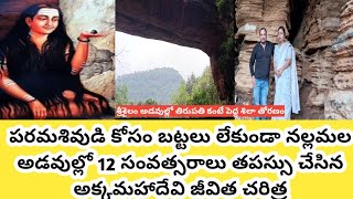 క్రూర మృగాలు తిరిగే శ్రీశైలం అడవుల్లో 12 సంవత్సరాలు తపస్సు చేసిన అక్కమహాదేవి akkamahadevi [upl. by Bradan]