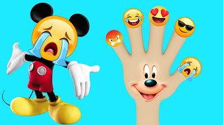 🔴LIVE Mickey Mouse EMOJI FINGER FAMILY Nursery Rhymes amp Kids Songs Non Stop [upl. by Adah]