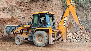 Longpa Village Mokokchung Nagaland Longjang rode working jcb 3dx [upl. by Adia]