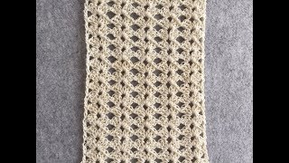 CROCHET Lace Shell Stitch 3 Tutorial  One Row Repeat [upl. by Wallford]