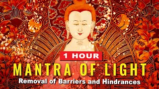 Maha Vairochana Mantra of Light 1 Hour Removes Obstacles Combines all Buddha Mantras into One [upl. by Hasen]