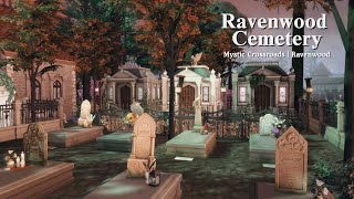 Ravenwood Cemetery 🪦  The Sims 4 Life amp Death  Stop Motion Build  No CC [upl. by Annawyt]