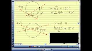 Geometry 94 Secant and Tangent anglesavi [upl. by Nedyah702]