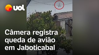 Vídeo mostra avião caindo antes de acidente em Jaboticabal SP cinco pessoas morreram [upl. by Toiboid]