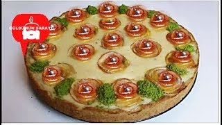 ELMALI GÜL TART  elmali kek  elmali gül  elmali kurabiye  elmali pasta  GÜLSÜMÜN SARAYI [upl. by Attinahs549]