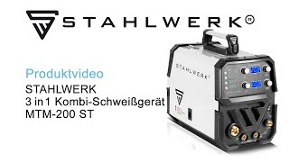 STAHLWERK 3in1 KombiSchweißgerät MTM200 ST [upl. by Koa]