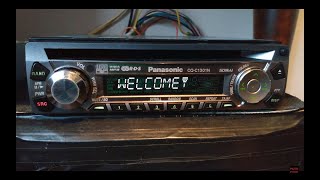 Radio samochodowe Panasonic CDMP3 CQC1301N Prezentacja i test 4K [upl. by Ennaitak597]