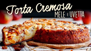 TORTA CREMOSA MELE E UVETTA Ricetta Facile  BuonIdea [upl. by Block]