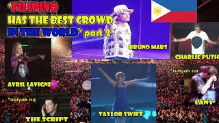 Part 2 FOREIGN ARTIST Ipinagmalaki Na Pilipinas Ang May BEST CROWD Sa Buong Mundo filipino [upl. by Ainel]