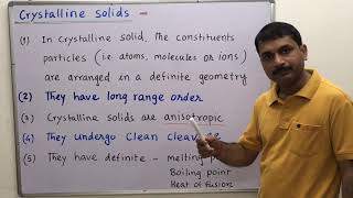 11Crystalline SolidsTrue solidsAmorphous SolidPseudo solidSupercooled liquids solid state Clas [upl. by Bithia923]