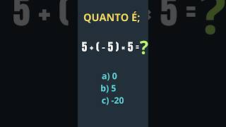 Expressão matemática com número positivos e negativos [upl. by Freud]