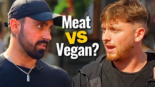 Vegan Hits Back at Skeptical Meat Eating Tate Fan [upl. by Ralf]