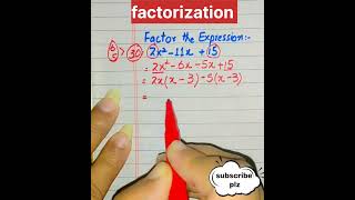 How to factorise How to find factorise  factorisation math shorts [upl. by Eilahs625]