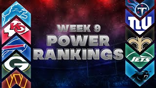 NFL Week 9 Power Rankings [upl. by Noirred]