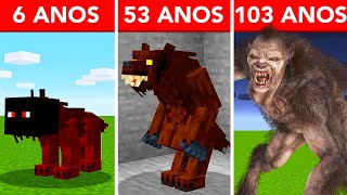 SOBREVIVENDO 103 ANOS COMO UM LOBISOMEM NO MINECRAFT [upl. by Johnath454]