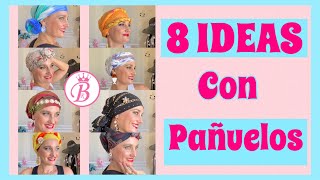 8️⃣ FORMAS DE PONERSE UN PAÑUELO 🧕 EN LA CABEZA  Shopping con Belén [upl. by Kliment441]