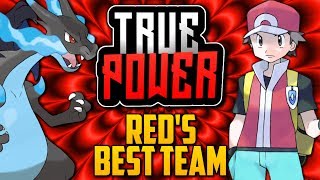 WHAT IS REDS BEST POSSIBLE TEAM Battle Legend Reds Evolution In The Pokémon Games TRUE POWER [upl. by Maziar]