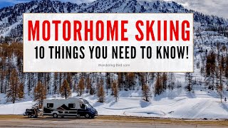 Motorhome skiing 10 practical tips to winterise amp prepare your motorhome [upl. by Groos]