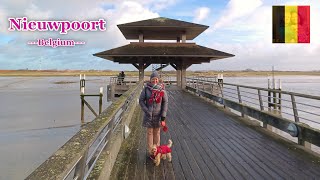 NIEUWPOORT  BELGIUM  WINTER BEACH WALKS  Ellaslife71 [upl. by Euseibbob]