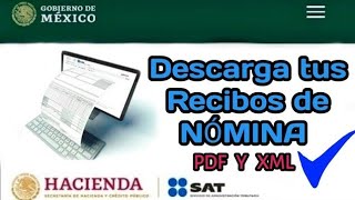 Cómo descargar mis RECIBOS DE NÓMINA Febrero 2024 para mi Devolucion de impuestos [upl. by Eenehs]