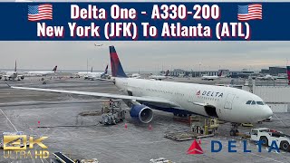 Delta Airlines  A330200  Delta One  New York JFK to Atlanta ATL  Trip Report [upl. by Ezeerb393]