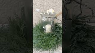 Weihnachtswindlicht Kranz plottenplottenfloristikhandmade [upl. by Ttayh]