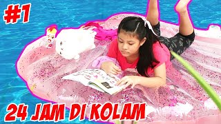 24 JAM DI DALAM KOLAM RENANG DEPAN RUMAH  Part 1  Vlog amp Drama Lucu  CnX Adventurers [upl. by Carolynn]