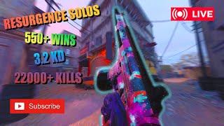 🔴 Warzone 3 SWEATY Resurgence Solos  500 Wins  Droppin Bodies LIVESTREAM callofduty warzone [upl. by Erlin]