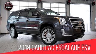 2018 Cadillac Escalade ESV Platinum Test Drive [upl. by Ybrek]