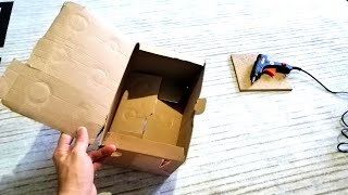 HOW TO MAKE A BOOKSHELF FROM CARDBOARD BOX MAKE AND SELL DIY [upl. by Lexi]