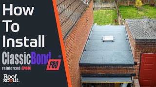 How To Install A Premium EPDM Rubber Roof On A House Extension Roof [upl. by Omik620]