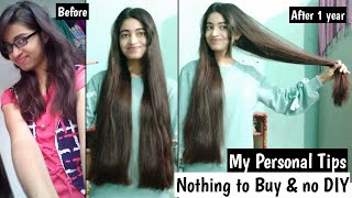 My Personal 6 Tips That Will Help You To Grow Hair Like Never Before  Nothing To Buy No DIY [upl. by Oyam]