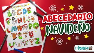 COMO HACER UN ABECEDARIO NAVIDEÑO  ABECEDARIOS TEMATICOS  ABECEDARIOS CREATIVOS  Amoroso Regalos [upl. by Edna]