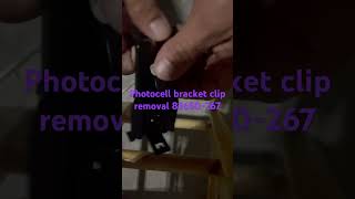 Photocell bracket clip removalgaragedooropenerrepair garagedooropener [upl. by Ardnas]