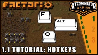 Factorio Tutorial  Helpful Hotkeys For Beginners  EP 1 Season 1 [upl. by Strage226]